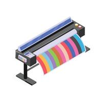 Grab this amazing icon of flex printing machine in modern style vector
