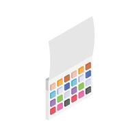 Get this amazing icon of color matching chart in modern style vector