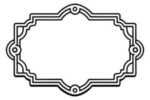 a black and white drawing of a frame vector