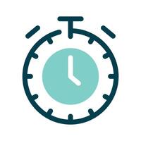 A circular timer symbolizing time management or countdowns vector