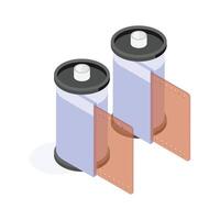 Film processing and roll printing for traditional techniques vector