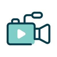 A camera for recording or live streaming vector