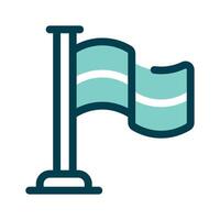 A flag symbolizing achievement, goals, or location markers vector