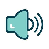 A speaker symbol for sound levels or volume controls vector