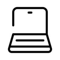 A laptop representing work, computing, or browsing. vector