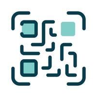 A QR code for scanning and linking to content vector