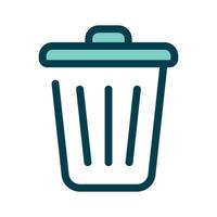 Delete button icon design in flat style, ready for premium use vector