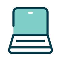 A laptop representing work, computing, or browsing vector