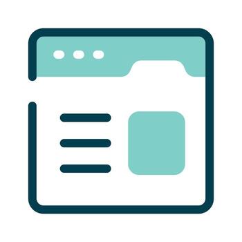 un navegador ventana representando sitios web o en línea contenido vector