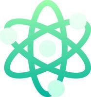 An atom symbol with a circle around it vector