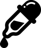 A black and white icon of a pen with a drop of ink vector