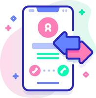 call illustration design vector