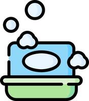 Soap and water icon vector