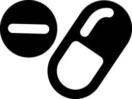 A black and white image of a pill and a pill vector