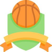 basketball badge icon vector