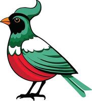 Christmas design element Silhouette of a bird vector