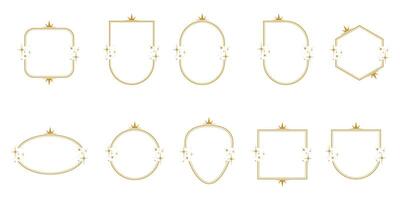 Elegant Decorative Frame with Stars vector