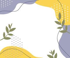 Elegant and harmonious floral background with soft colors. vector