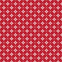 Starburst and Dotted Seamless Pattern in Bold Red with Delicate Pink Highlights vector