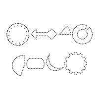Shape Tracing Line vector