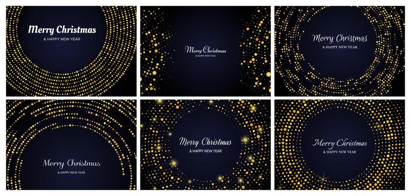 Merry Christmas backgrounds with gold glitter pattern