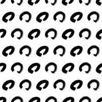 Seamless pattern with sketch circles shape vector