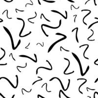 Seamless pattern with sketch squiggle vector