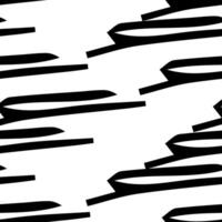Seamless pattern with black pencil brushstrokes vector
