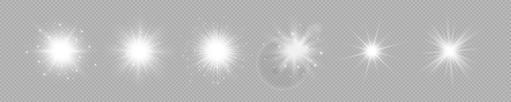 Light effect of lens flares vector