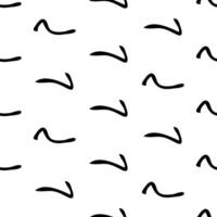 Seamless pattern with sketch squiggle vector