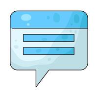 Illustration of Message Box vector