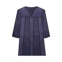 Illustration of Judge's Robe vector