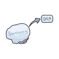 Illustration of Brainstorming vector