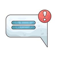 Illustration of Spam Message vector