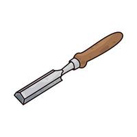 Illustration of chisel vector