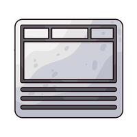 Illustration of Wireframe vector