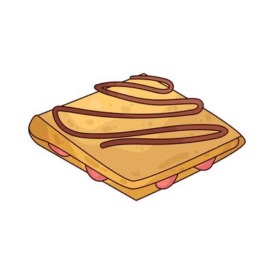 Illustration of crepe