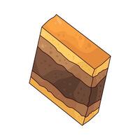 Illustration of layer cake vector