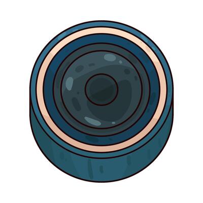Illustration of camera lens