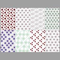 Creative seamless abstract pattern set design vector