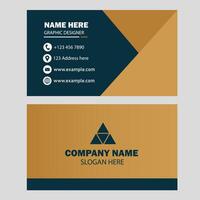 Minimal business card design vector