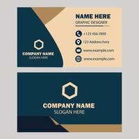 Unique business card design vector