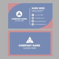 Simple business card design vector