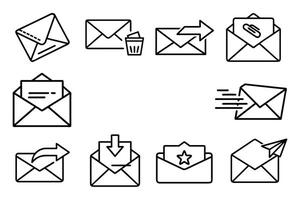 Minimalist Mail Box Icon for E-commerce and Messaging Platforms. vector