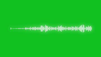 digital audio equalizador efeito espectro som onda equalizador efeito animação verde tela. 4k resolução video