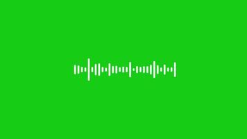 digital audio equalizador efeito espectro som onda equalizador efeito animação verde tela. 4k resolução video