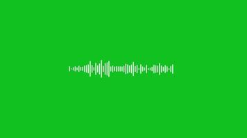 Digital Audio Equalizer Effect Spectrum Sound Wave Equalizer Effect Animation Green Screen. 4K Resolution video