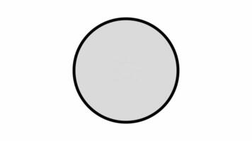 Toggle dark mode, switch button from dark to light, outline style button black and white, sun and moon, animated footage looping video