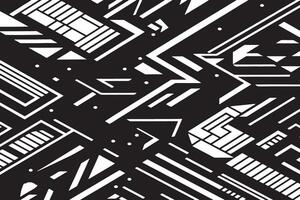 Abstract Black Graphic Textures on Clean White Canvas vector