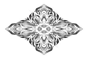 Bold Abstract Monochrome Black Texture on White vector